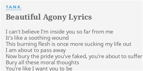 agony lyrics|More.